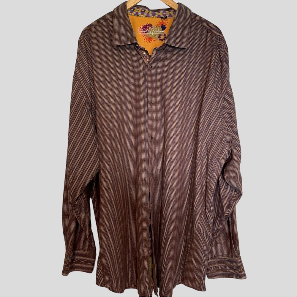 ROBERT GRAHAM Dress Button Down Shirt Men’s Size 4XLT